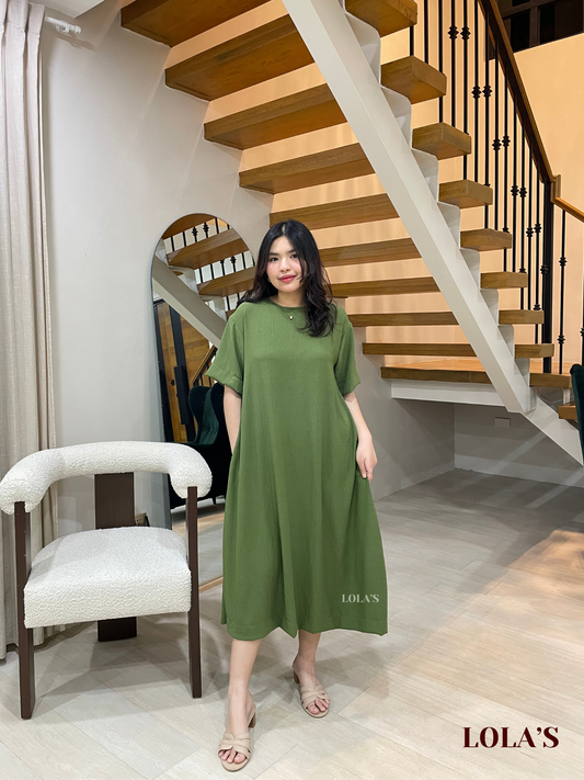 Luna Dress (Forest Green)