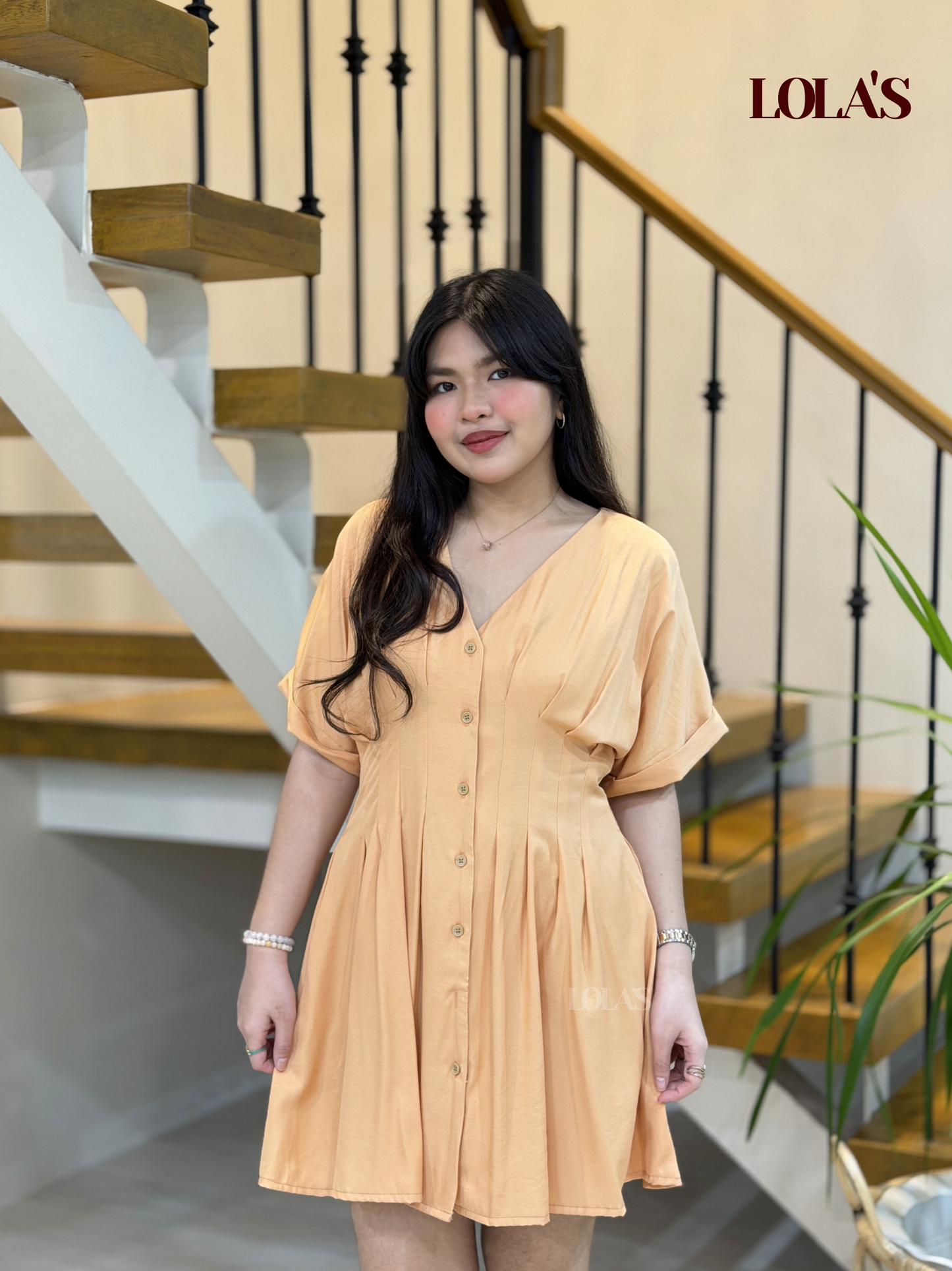 Felicia Dress (Apricot)