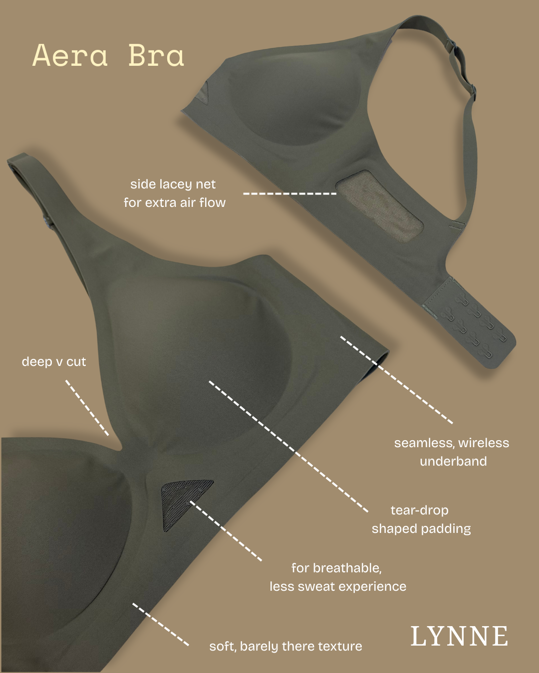Aera Bra (Black) by Lynne