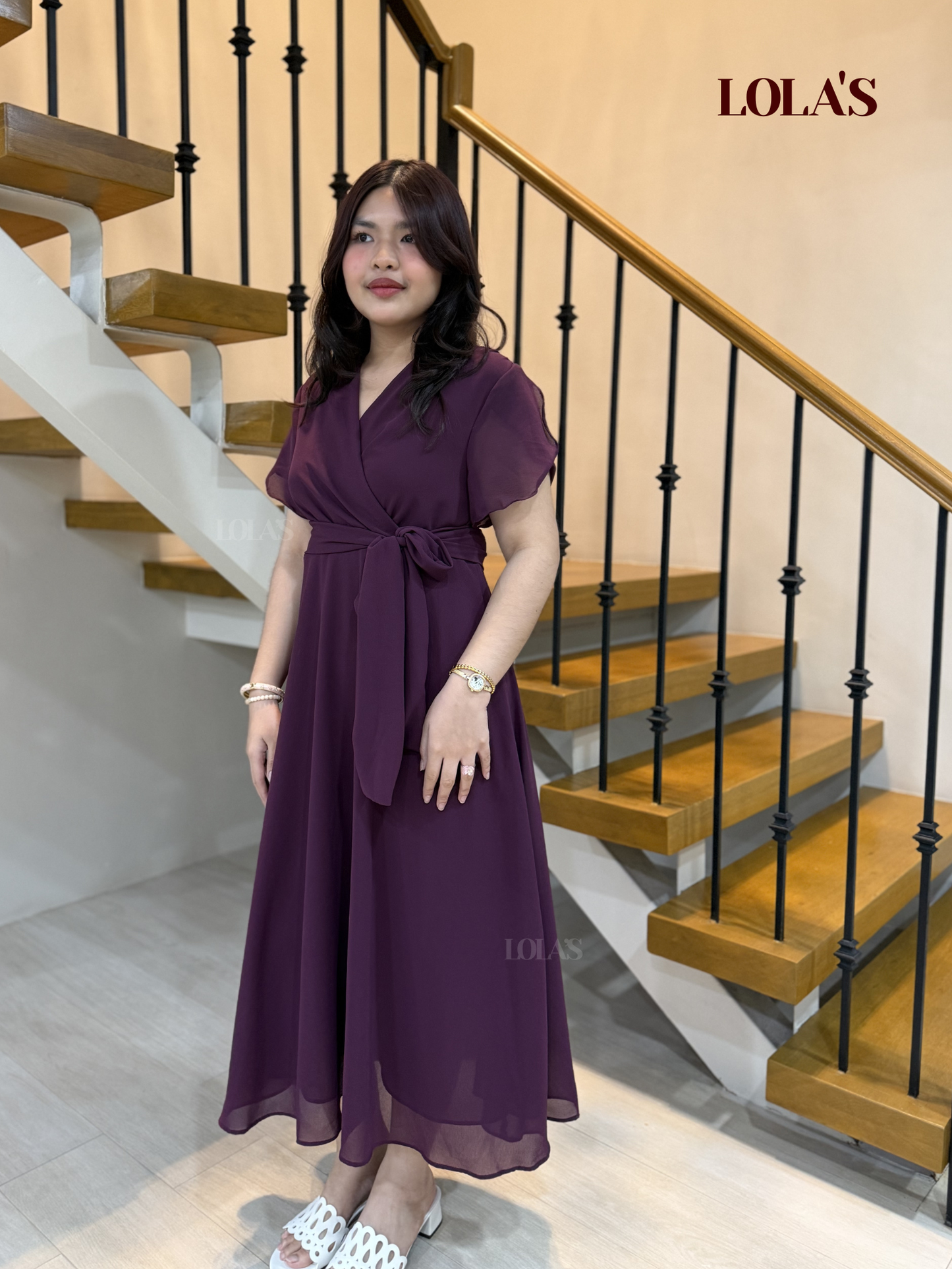 Glinda Dress (Wine)