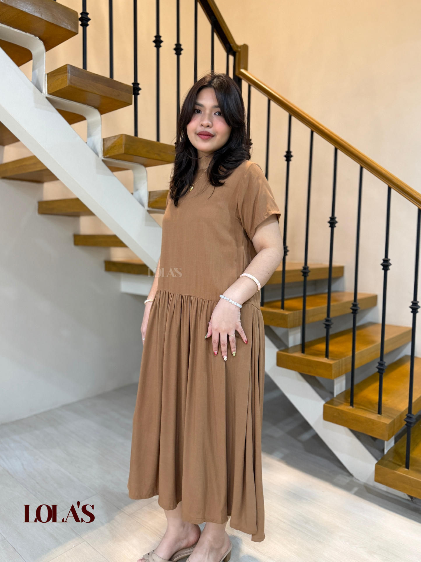 Mina Dress (Brown)