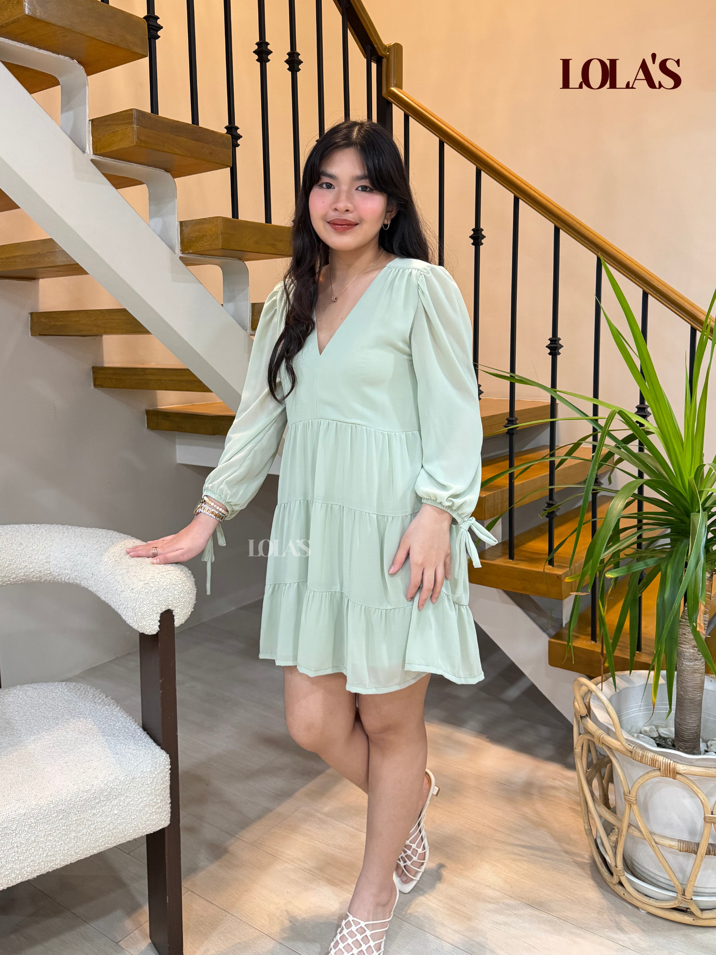 Monina Dress (Mint)