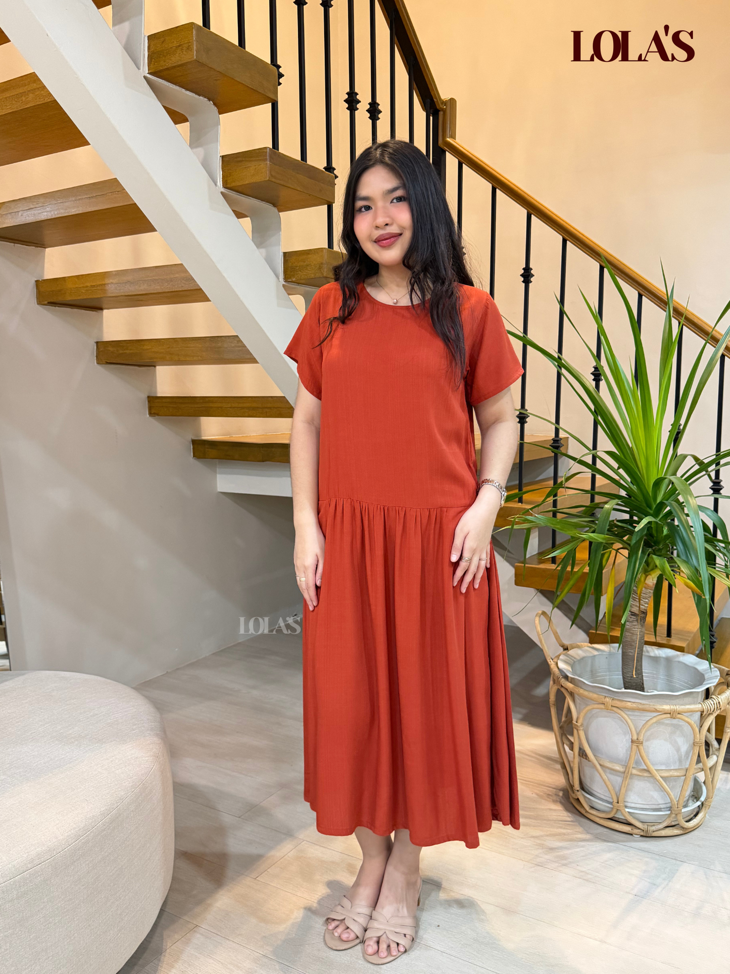 Mina Dress (Rust)