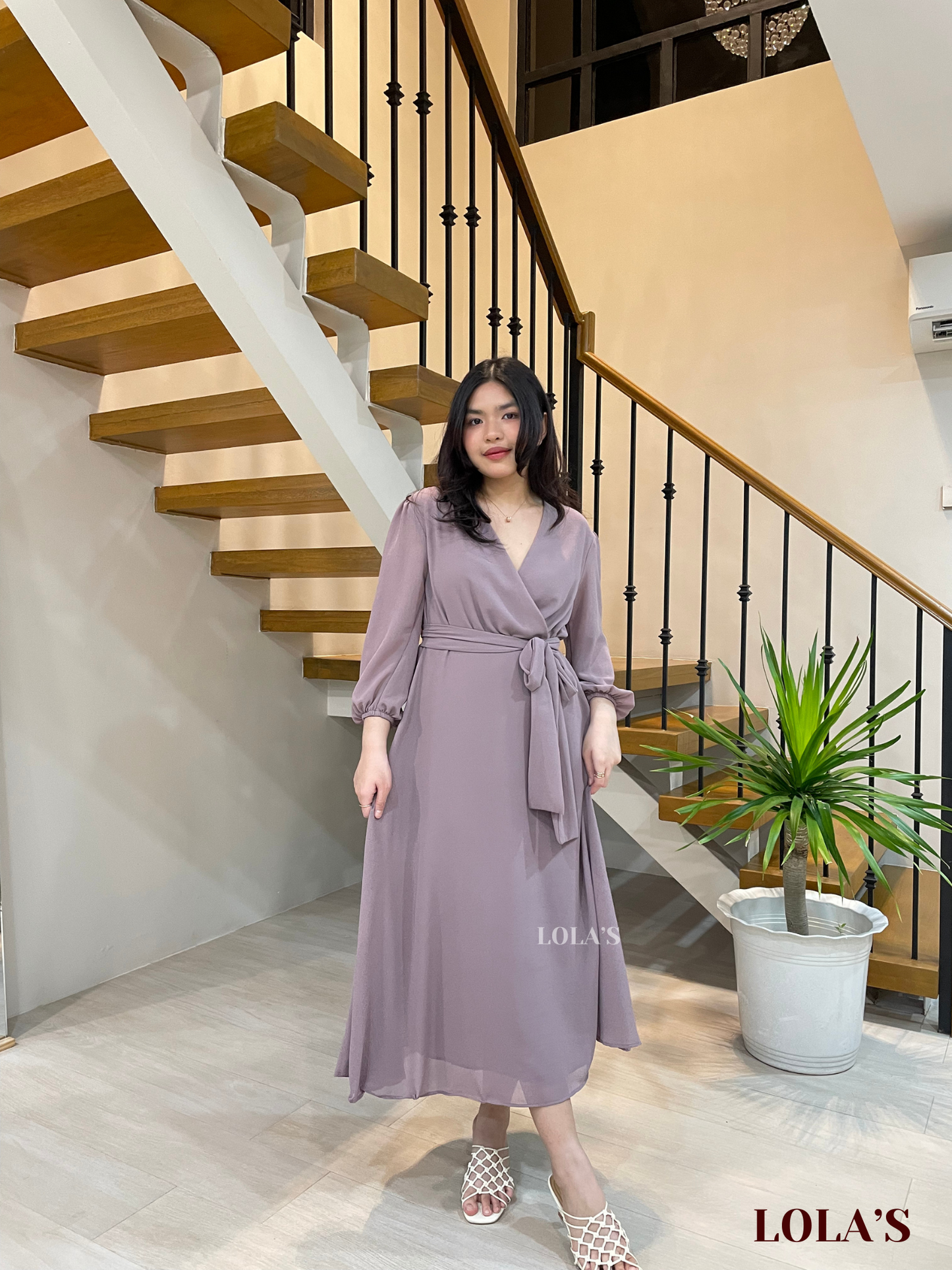 Paula Dress (Light Taupe)