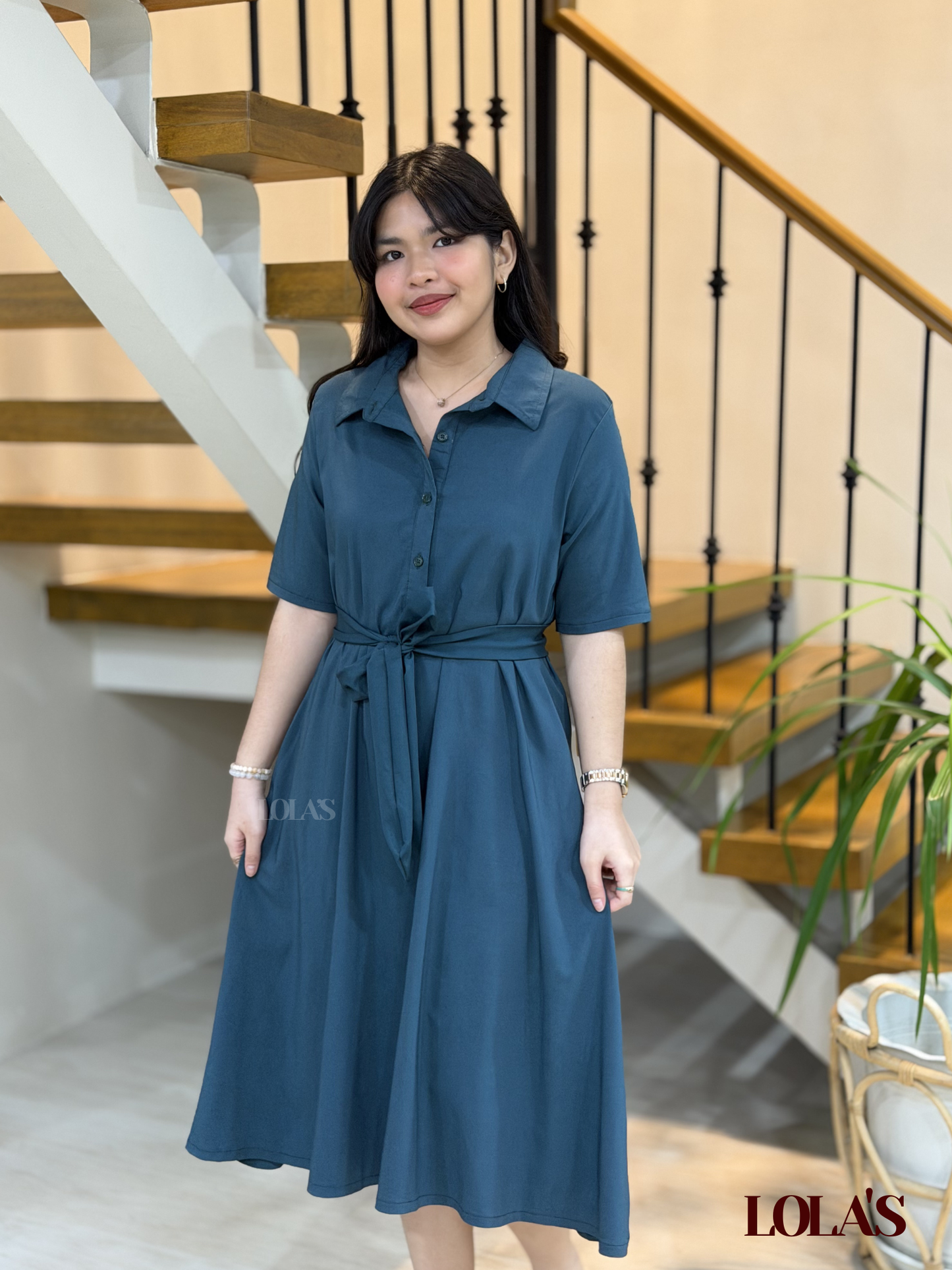 Bianca Dress (Teal Green)