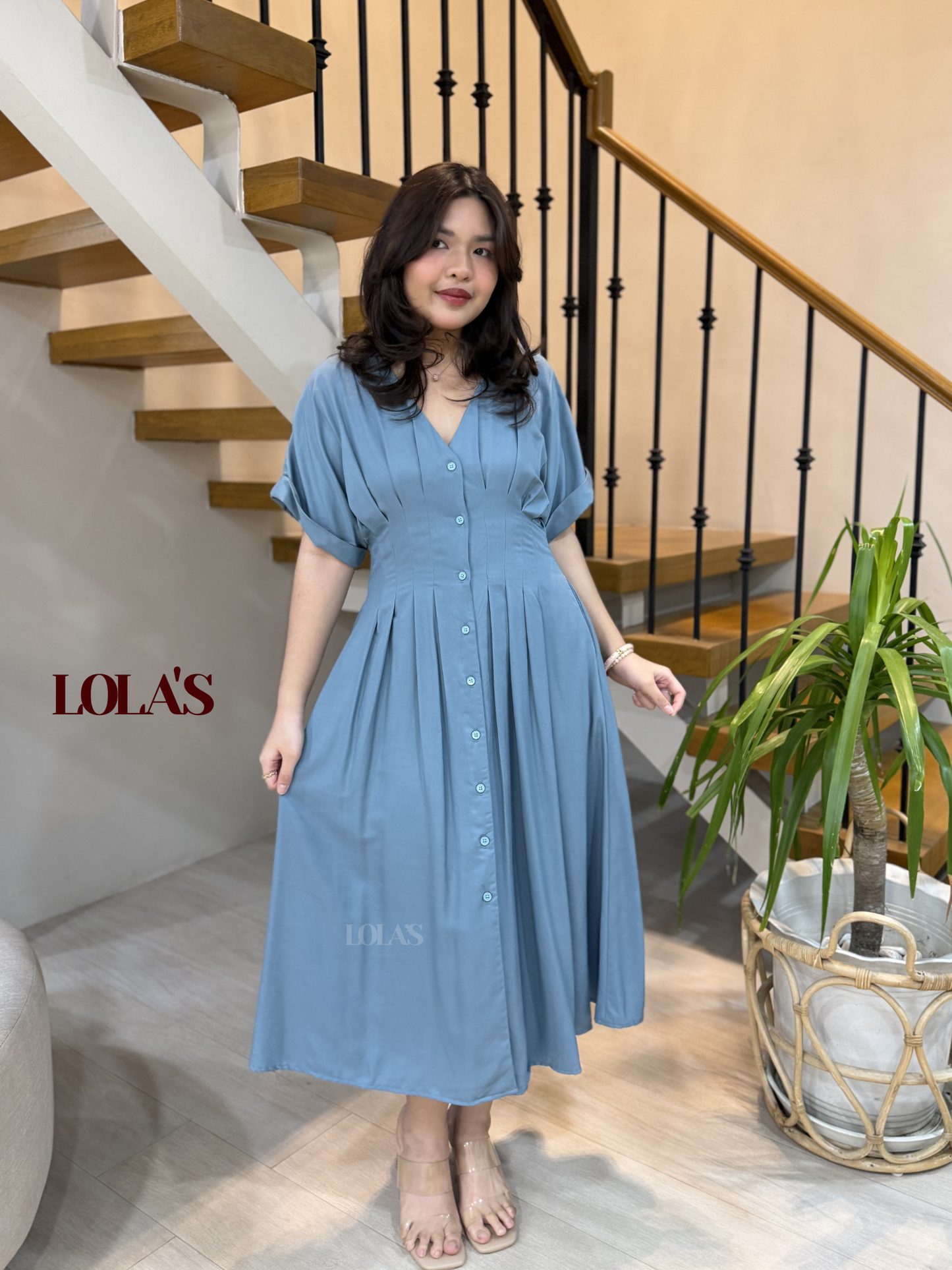 Frederica Dress (Glacier Blue)