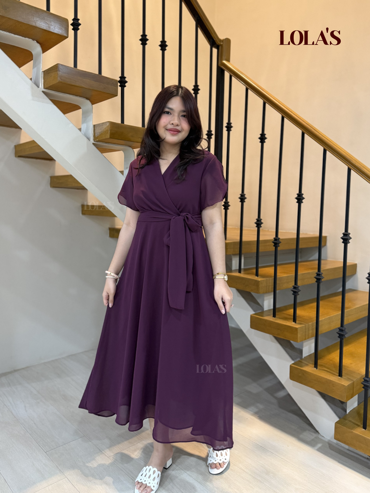Glinda Dress (Wine)