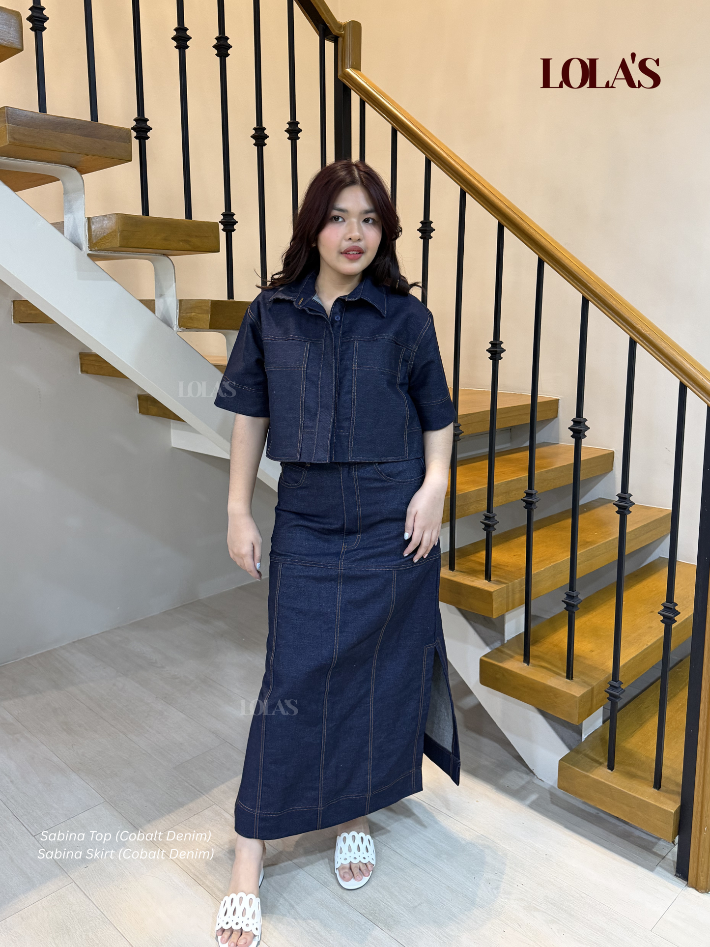 Sabina Skirt (Cobalt Denim)