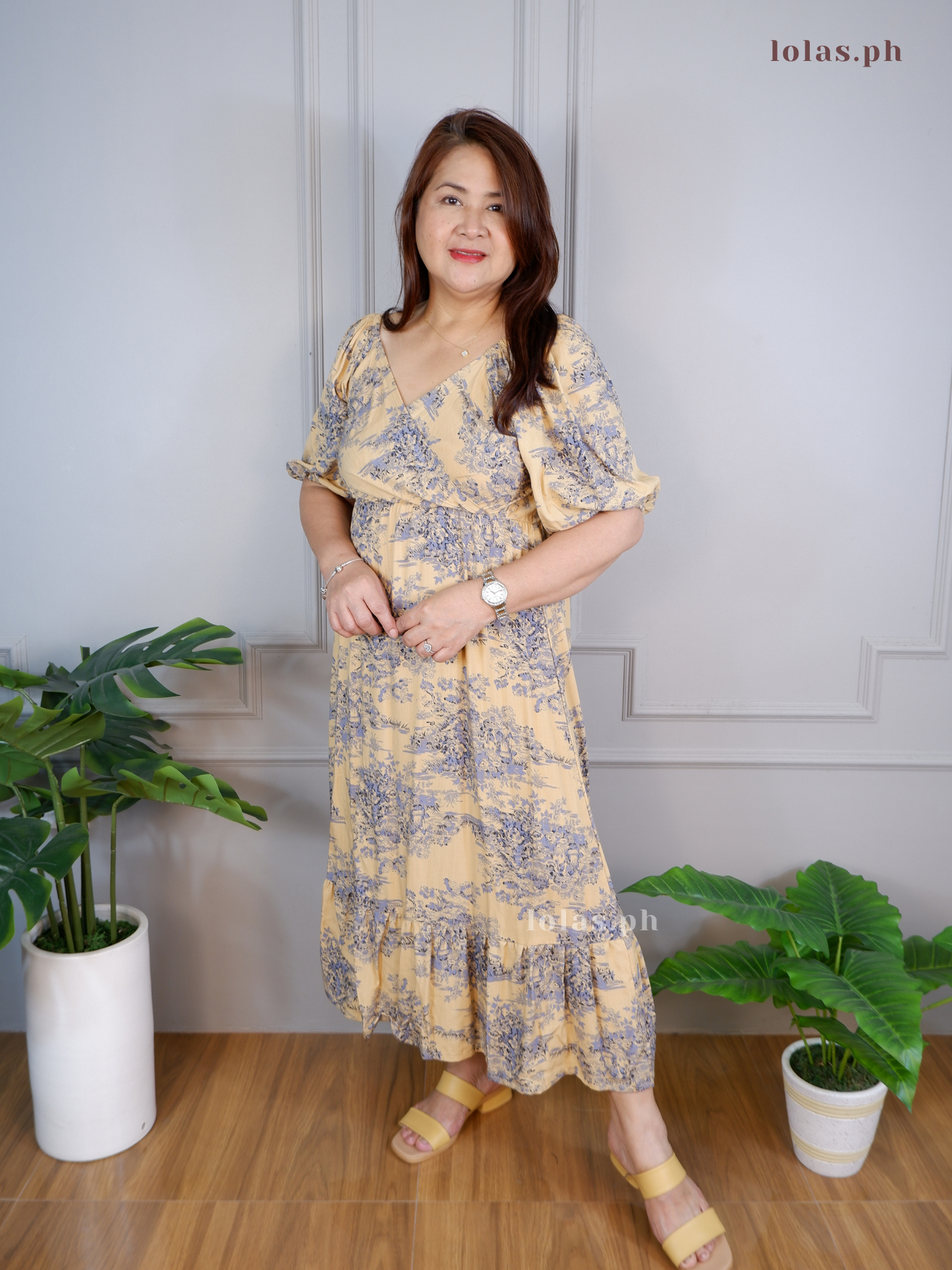 Tara Dress (Mocha Toile)