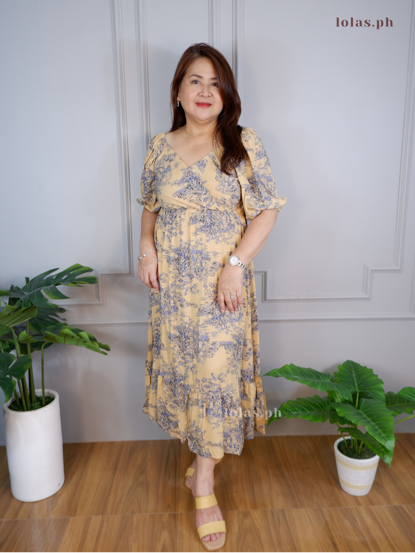 Tara Dress (Mocha Toile)