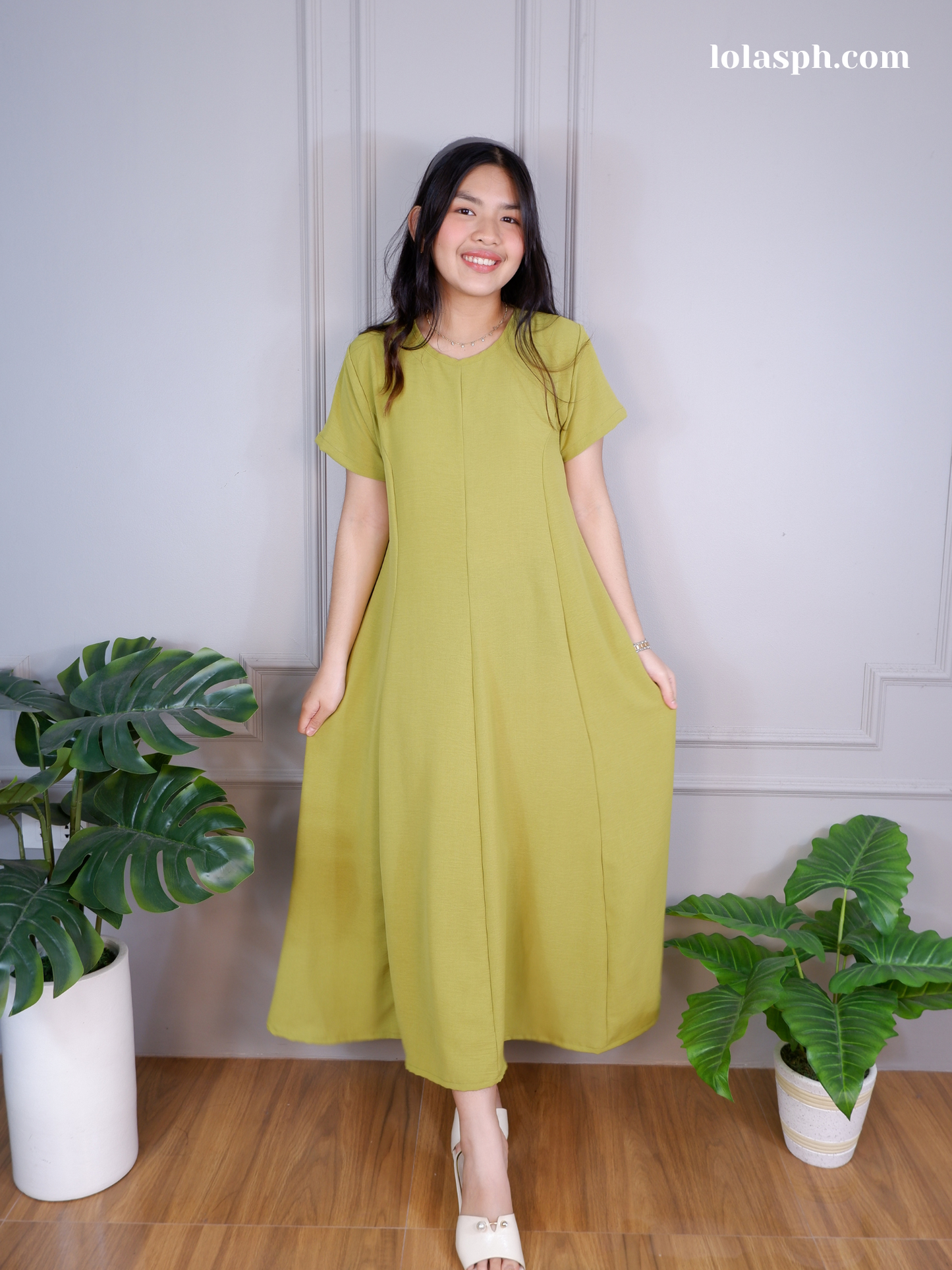 Kathleen Dress (Lime)