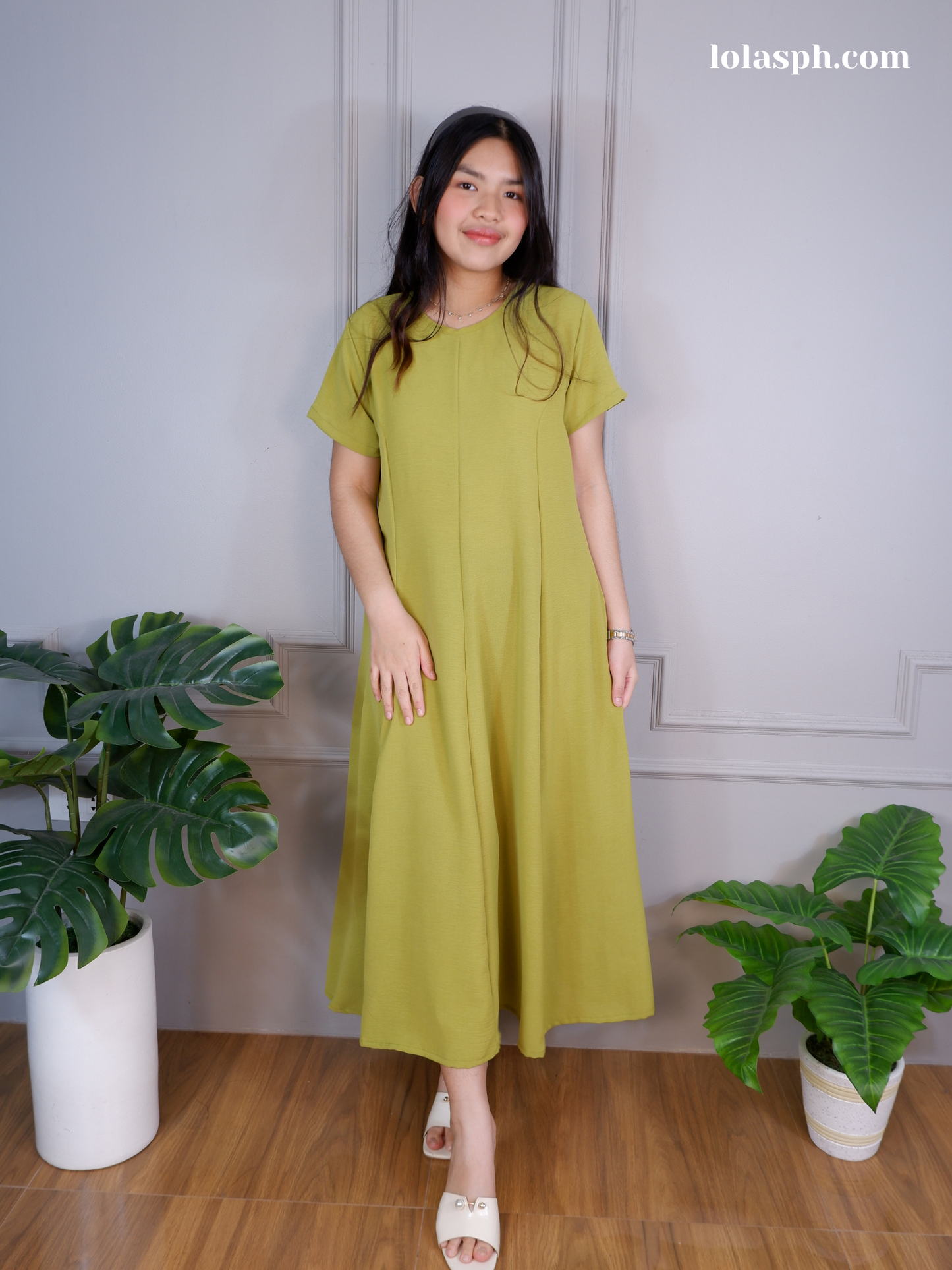 Kathleen Dress (Lime)